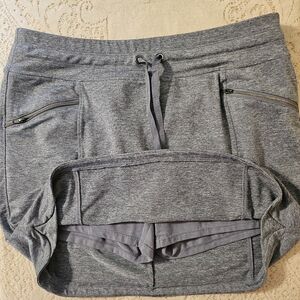 Tangerine Dark Gray Skorts with Handy Pockets
